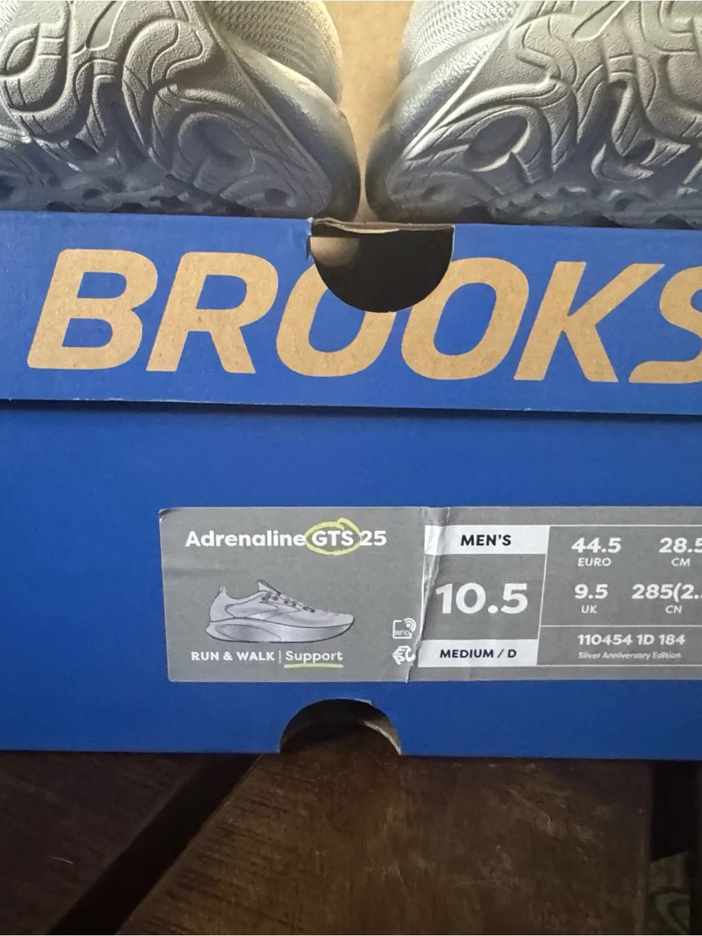 Brooks Men's Adrenaline GTS 25 Silver Running Shoes
